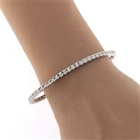 Bracciale Fanton Gioielli Donna TENNIS DIAMANTI in Oro bianco Diamante 2.51 Ct BROR-134-52 - BROR-134-52